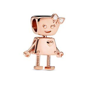 Rose Gold Plated Sterling Silver Bella The Bot Robot